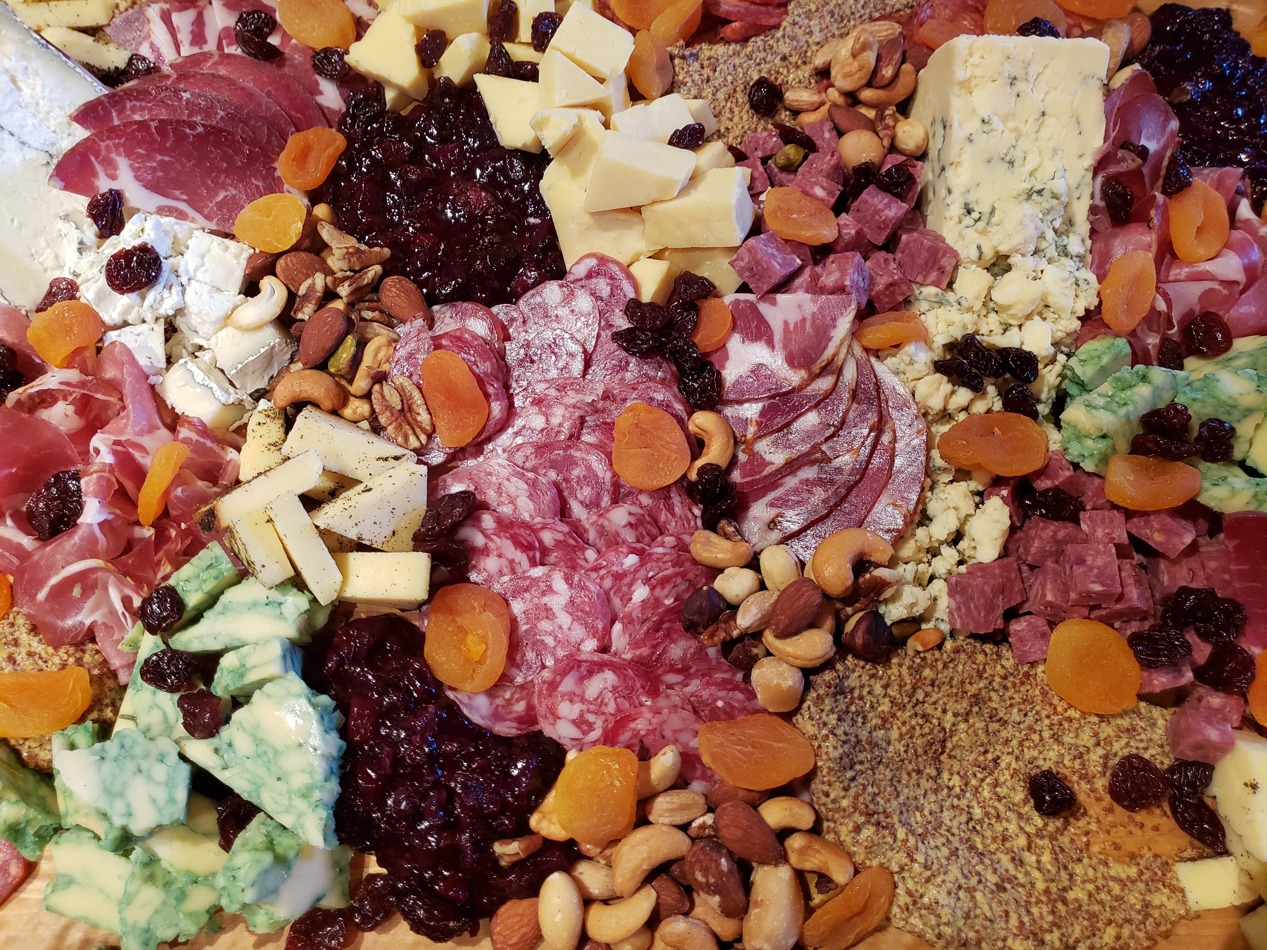 Curated charcuterie and cheese selection